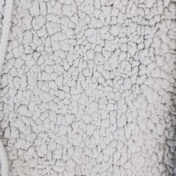 ASOS Pullover Oversized Sherpa Hoodie Size XS in Light Gray - Picture 12 of 16